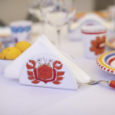 Napkin Ring Folk Crab Cancer Napkin Ring Folk Crab Cancer